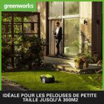 Greenworks Optimow S Kosiarka automatyczna Do powierzchni do 300 m² z nachyleniem 30%, ultra cicha, sterowanie przez Bluetooth, łatwa instalacja, zaawansowane funkcje bezpieczeństwa, ochrona... – Image 2