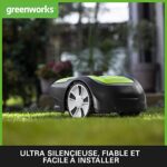 Greenworks Optimow S Kosiarka automatyczna Do powierzchni do 300 m² z nachyleniem 30%, ultra cicha, sterowanie przez Bluetooth, łatwa instalacja, zaawansowane funkcje bezpieczeństwa, ochrona... – Image 3