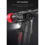 High-Tech Place Skuter terenowy składany, wodoodporny, do użytku na zewnątrz X7 z oponami próżniowymi 10 cali, ekranem LCD, oświetleniem LED i baterią litową 6,4 AH, obciążenie: 20-100 kg (czarny) – Image 3