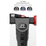 High-Tech Place Skuter terenowy składany, wodoodporny, do użytku na zewnątrz X7 z oponami próżniowymi 10 cali, ekranem LCD, oświetleniem LED i baterią litową 6,4 AH, obciążenie: 20-100 kg (czarny) – Image 4