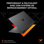 HP Victus 15-fa0003sf Laptop do gier 15,6″ FHD IPS (Intel Core i5-12450H, 16 GB pamięci RAM, 512 GB SSD, NVIDIA GeForce RTX 3050 4 GB, AZERTY, Windows 11) Srebrny mika – Image 6