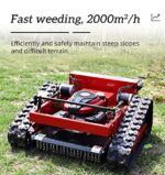 HTONVK Zdalnie sterowana kosiarka automatyczna HT550 Silnik 7,5 KM | Kosiarka automatyczna hybrydowa gazowo-elektryczna, zdalnie sterowana elektryczna kosiarka automatyczna do ogrodu z pługiem... – Image 4