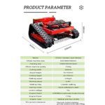 HTONVK Zdalnie sterowana kosiarka automatyczna HT550 Silnik 7,5 KM | Kosiarka automatyczna hybrydowa gazowo-elektryczna, zdalnie sterowana elektryczna kosiarka automatyczna do ogrodu z pługiem... – Image 6