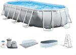 Zestaw basenowy Intex Prism Frame Owalny Rurowy (dł.) 5,03 x (szer.) 2,74 x (wys.) 1,22 m