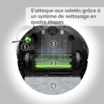 iRobot Roomba Combo i5 (i5172) Robot odkurzający i myjący 2 w 1, z łącznością WiFi – 2 szczotki gumowe – Mapuje, zapamiętuje i dostosowuje się do domu – Kompatybilny z asystentami głosowymi – Image 2
