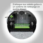 iRobot Roomba Combo i5+ (i5572) Robot odkurzający i myjący 2 w 1, z łącznością WiFi – 2 gumowe szczotki – Mapuje, zapamiętuje, dostosowuje się do domu – System... – Image 2