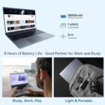JENBIZZ Laptop 15,6 cala, 8 GB RAM, 256 GB SSD, procesor Celeron N5095 Quad-Core, FHD 1080P, USB 3.0, Mini HDMI, TF, Bluetooth, WiFi – Image 4