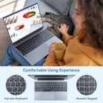 JENBIZZ Laptop 15,6 cala, 8 GB RAM, 256 GB SSD, procesor Celeron N5095 Quad-Core, FHD 1080P, USB 3.0, Mini HDMI, TF, Bluetooth, WiFi – Image 7