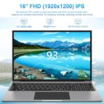 Jumper Laptop 16 cali Metalowa obudowa, (4 GB RAM 128 GB SSD) Do 2,5 GHz Celeron, zainstalowany laptop 1 rok 365 Office, 1920 * 1200 IPS, Bluetooth4.0, USB 3.0×2 – Image 2