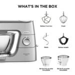 Kenwood Titanium Chef Baker KVC85.004SI Robot cukierniczy z wbudowaną wagą, w zestawie 3-częściowy zestaw cukierniczy, miska o pojemności 5 l i 3,5 l, regulator prędkości... – Image 7