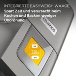 Kenwood Titanium Chef Patissier XL KWL90.034SI, robot cukierniczy z wbudowaną wagą, trzepaczką K, mieszadłem, trzepaczką, dwoma miskami, pokrywą przeciwbryzgową, mocnością 1400 W, stalową obudową... – Image 4