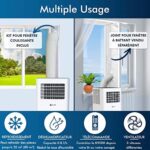 KLIM K9000 | Cicha klimatyzacja mobilna 3 w 1 + klimatyzator przenośny 9000 BTU + chłodnica powietrza + osuszacz + wentylator i klimatyzacja + klimatyzacja z... – Image 4