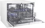 Kompaktowa zmywarka wolnostojąca COMFEE’ TD602E-W, wyświetlacz LED, 6,5 litra, biała, poziom hałasu: 47 dB – Image 7