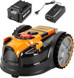 LawnMaster VBRM16 OcuMow™ Kosiarka automatyczna do ogrodu Kosi i kosi 100 m² Cięcie 20-60 mm z akumulatorem litowo-jonowym MX 24 V 4,0 Ah i szybką ładowarką