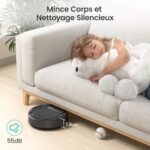 Lefant Odkurzacz automatyczny 2200 Pa, bez splątania, ultracienki 7,8 cm, samoczynnie ładujący się, Wi-Fi/aplikacja/Alexa, 120 minut, 6 trybów czyszczenia, idealny do sierści zwierząt, podłóg... – Image 7