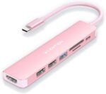 LENTION Hub USB C z ładowaniem PD 100 W HDMI 4K Czytnik kart SD/Micro SD USB 3.0 Adapter kompatybilny z 2023-2016 MacBook Pro/Mac Air M1/M2 Chromebook iPad Plus urządzeń...