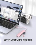 LENTION Hub USB C z ładowaniem PD 100 W HDMI 4K Czytnik kart SD/Micro SD USB 3.0 Adapter kompatybilny z 2023-2016 MacBook Pro/Mac Air M1/M2 Chromebook iPad Plus urządzeń... – Image 3