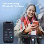 LEQISMART Elektryczna hulajnoga dla dorosłych, zasięg 25-30 km, silnik 250-350 W, 9-10 cali, solidne opony, prosta obsługa za pomocą aplikacji – Image 7