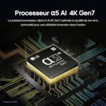 Telewizor LED LG 2024 | 55UT73 | 55 cali | UHD | Procesor α5 gen 7 AI 4K, czarny – Image 3