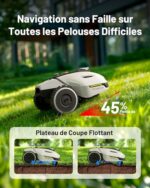 MAMMOTION YUKA 1500 Bezprzewodowa kosiarka automatyczna, kosiarka automatyczna do powierzchni do 1500 m², nachylenie 45%, instalacja bezprzewodowa, wizja 3D+ RTK, zarządzanie wielostrefowe... – Image 3