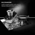 MasterPRO BY CARLO CRACCO – Urządzenie kuchenne 1000 W 3,5 l – 12 programów – Sterowanie dotykowe LED – Wielofunkcyjne z kompletem akcesoriów – w tym funkcja gotowania na parze – Image 3