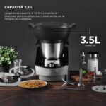 MasterPRO BY CARLO CRACCO – Urządzenie kuchenne 1000 W 3,5 l – 12 programów – Sterowanie dotykowe LED – Wielofunkcyjne z kompletem akcesoriów – w tym funkcja gotowania na parze – Image 6