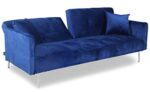 Menzzo Carla Sofa aksamitna, niebieska, 191 – Image 3