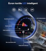 MIBODE Bezprzewodowy odkurzacz pionowy, 550 W/45 kPa/65 minut Bezprzewodowy odkurzacz z inteligentnym wyświetlaczem, odkurzacz pionowy z trybem automatycznym i szczotką zapobiegającą plątaniu się włosów na dywanach, podłogach... – Image 5