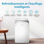 MIDEA Cicha klimatyzacja mobilna 12000 BTU z odprowadzaniem powietrza – przenośne ogrzewanie i klimatyzacja gotowe do montażu 3500 W – klimatyzacja odwracalna typu split – zestaw okienny, pilot zdalnego sterowania i... – Image 7