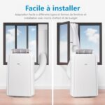 MIDEA Cicha klimatyzacja mobilna 12000 BTU z odprowadzaniem powietrza – klimatyzacja przenośna gotowa do montażu 3500 W – klimatyzacja mobilna typu split z funkcją odwracalności – 3 prędkości z zestawem okiennym i... – Image 6
