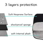 MOSISO Pokrowiec kompatybilny z MacBook Air/Pro, 13-13,3 calowy notebook, kompatybilny z MacBook Pro 14 M3 M2 M1 Pro Max 2024-2021, pokrowiec na laptopa z neoprenu z małą... – Image 3