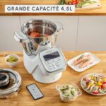 Moulinex Robot kuchenny z funkcją łączności, 14 trybów, tryb ręczny, 4,5 l, nieograniczona liczba przepisów, wyprodukowany we Francji, cichy, 5 akcesoriów i krajalnica do warzyw, I-Companion XL, biały... – Image 5