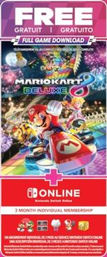 Zestaw Nintendo Switch™ Mario Kart™ 8 Deluxe (pełna wersja gry do pobrania + 3-miesięczne członkostwo Nintendo Switch Online w cenie) – Image 2
