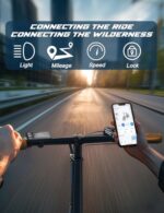 OneSportWay Składany rower elektryczny 20 cali, ebike z silnikiem 250 W i wymienną baterią 48 V 17 Ah, wyświetlaczem LCD i łącznością Bluetooth, 3 trybami jazdy, rower elektryczny… – Image 4