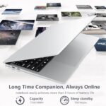 Laptop 15,6 cala, 8 GB pamięci RAM DDR4, dysk SSD 256 GB, laptop z systemem Windows 11, procesor Celeron N4000, ultralekki komputer z gniazdem kart TF, wyświetlacz IPS 1980 x 1080, mini... – Image 5