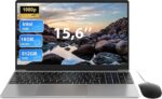 Laptop 15,6 cala, 16 GB DDR4, 512 GB SSD, procesor Intel Quad Core N95 (do 3,4 GHz), podświetlana klawiatura, IPS FHD, 2,4/5,0G WiFi, BT5.0, USB 3.0×2, składany...