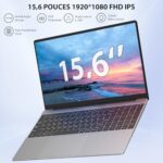 Laptop 15,6 cala, 16 GB DDR4, 512 GB SSD, procesor Intel Quad Core N95 (do 3,4 GHz), podświetlana klawiatura, IPS FHD, 2,4/5,0G WiFi, BT5.0, USB 3.0×2, składany... – Image 4