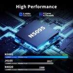 Laptop z 24 GB pamięci RAM i dyskiem SSD o pojemności 512 GB, laptop z czterordzeniowym procesorem Celeron N5095, komputer z systemem Windows 11, laptop 1920 * 1080 IPS FHD, WiFi 5G i USB 3.0 i... – Image 3