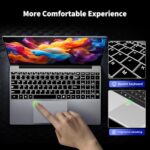 Laptop z 24 GB pamięci RAM i dyskiem SSD o pojemności 512 GB, laptop z czterordzeniowym procesorem Celeron N5095, komputer z systemem Windows 11, laptop 1920 * 1080 IPS FHD, WiFi 5G i USB 3.0 i... – Image 4