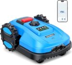Osoeri Kosiarka automatyczna do ogrodów o powierzchni do 800 m², silnik bezszczotkowy 50 W, 20 V 4,0 Ah Kosiarka automatyczna z aplikacją, szerokość i wysokość koszenia 18 cm / 20-60 mm, automatyczny powrót do...