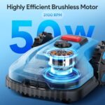 Osoeri Kosiarka automatyczna do ogrodów o powierzchni do 800 m², silnik bezszczotkowy 50 W, 20 V 4,0 Ah Kosiarka automatyczna z aplikacją, szerokość i wysokość koszenia 18 cm / 20-60 mm, automatyczny powrót do... – Image 3