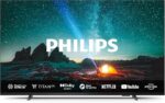 Philips 55PUS7609 Smart TV LED 4K – 55-calowy ekran z platformą Pixel Precise Ultra HD Titan OS i dźwiękiem Dolby Atmos, współpracuje z Alexą i Asystentem Głosowym Google – szary...