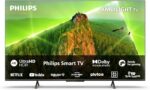 Philips Ambilight PUS8108 164 cm (65 cali) Smart 4K LED TV | UHD i HDR10+ | 60 Hz | Silnik P5 Perfect Picture | SAPHI | Dolby Atmos | Głośniki 20 W | Kompatybilny z Asystentem...