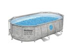 Basen BESTWAY nadziemny Power Steel™ SwimVista owalny z motywem rattanowym i okienkami 427 x 250 x 100 cm – Image 3
