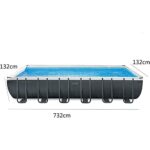 Okrągły basen z metalową ramą, basen naziemny do letniej rekreacji wodnej dla całej rodziny, do zabawy na świeżym powietrzu – Image 2