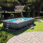 Okrągły basen z metalową ramą, basen naziemny do letniej rekreacji wodnej dla całej rodziny, do zabawy na świeżym powietrzu – Image 4