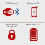 Kosiarka automatyczna Practixx PX-RRM-600Wi | Do 600 m² | Szerokość i wysokość koszenia 18 cm / 20–60 mm | Czujnik deszczu | WiFi BT| Nachylenie 35%| Wyświetlacz cyfrowy | Stacja… – Image 4