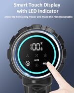 PRETTYCARE Bezprzewodowy odkurzacz pionowy, 45KPA/530W Mocny, lekki odkurzacz bezprzewodowy o autonomii 60 minut w trybie automatycznym, szczotka LED do włosów  – Image 6