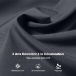 PURPLE LEAF Parasol z wysięgnikiem 2,7 × 3,5 m Prostokątny Słupek biały z korbką, Parasol ogrodowy z aluminiową ramą, z ochroną UV i obrotem o 360°,… – Image 6