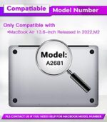 Magnetyczny filtr prywatności PYS do MacBooka Air 13,6 cala (2022-2024, M2, M3) Zdejmowany filtr prywatności do laptopa i ochrona przed... – Image 3